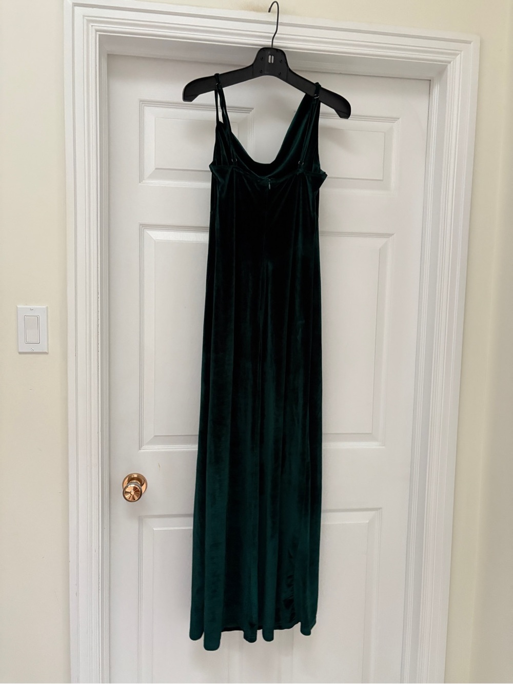 SBetro Emerald Velvet Cowl Neck Maxi Dress ladies medium - Picture 6 of 10